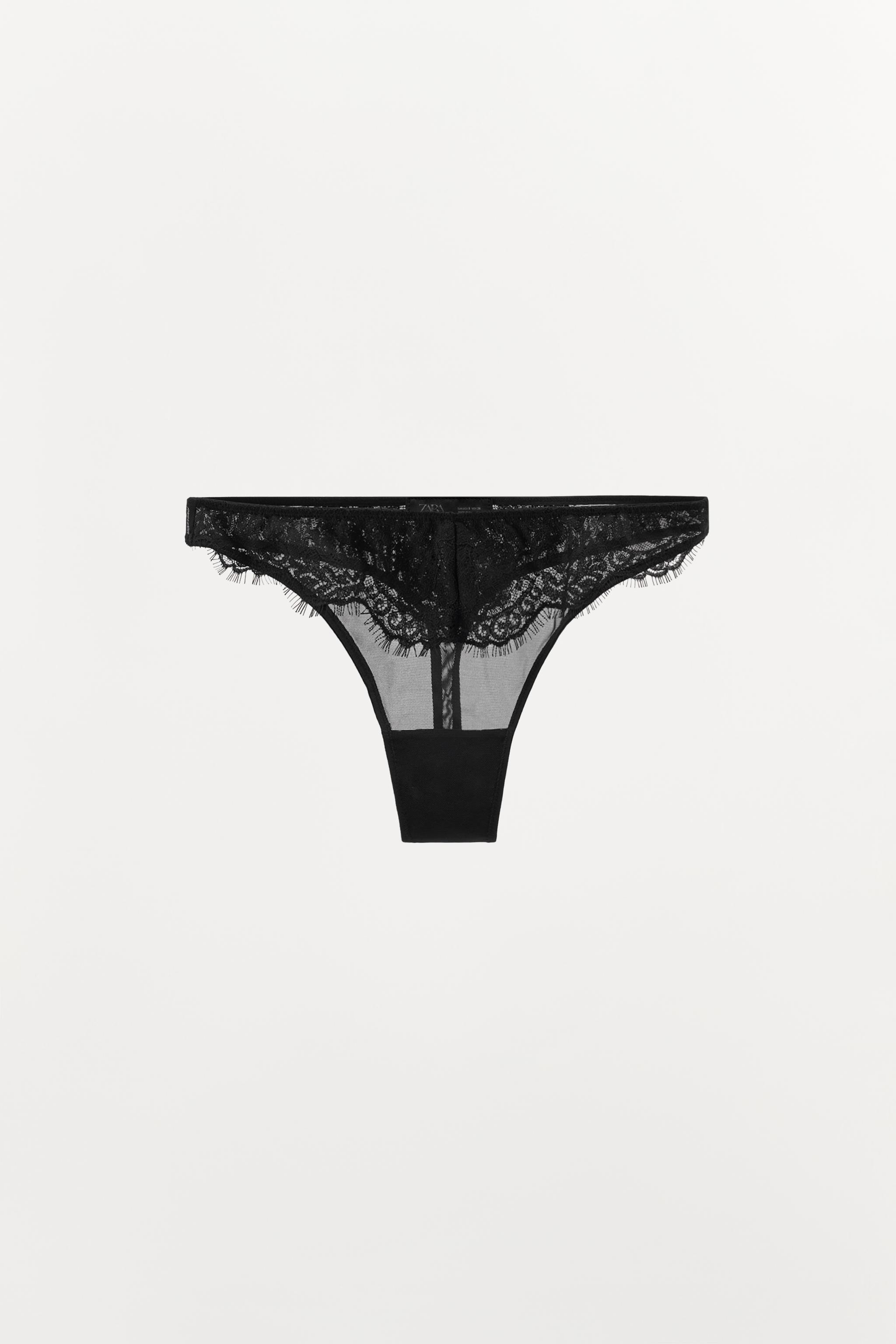 MESH LACE THONG